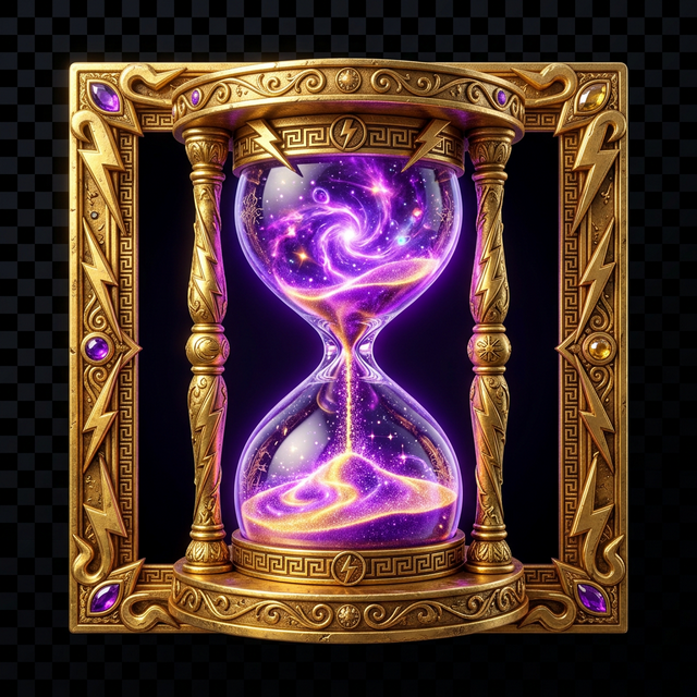 Reloj de arena simbolo medio